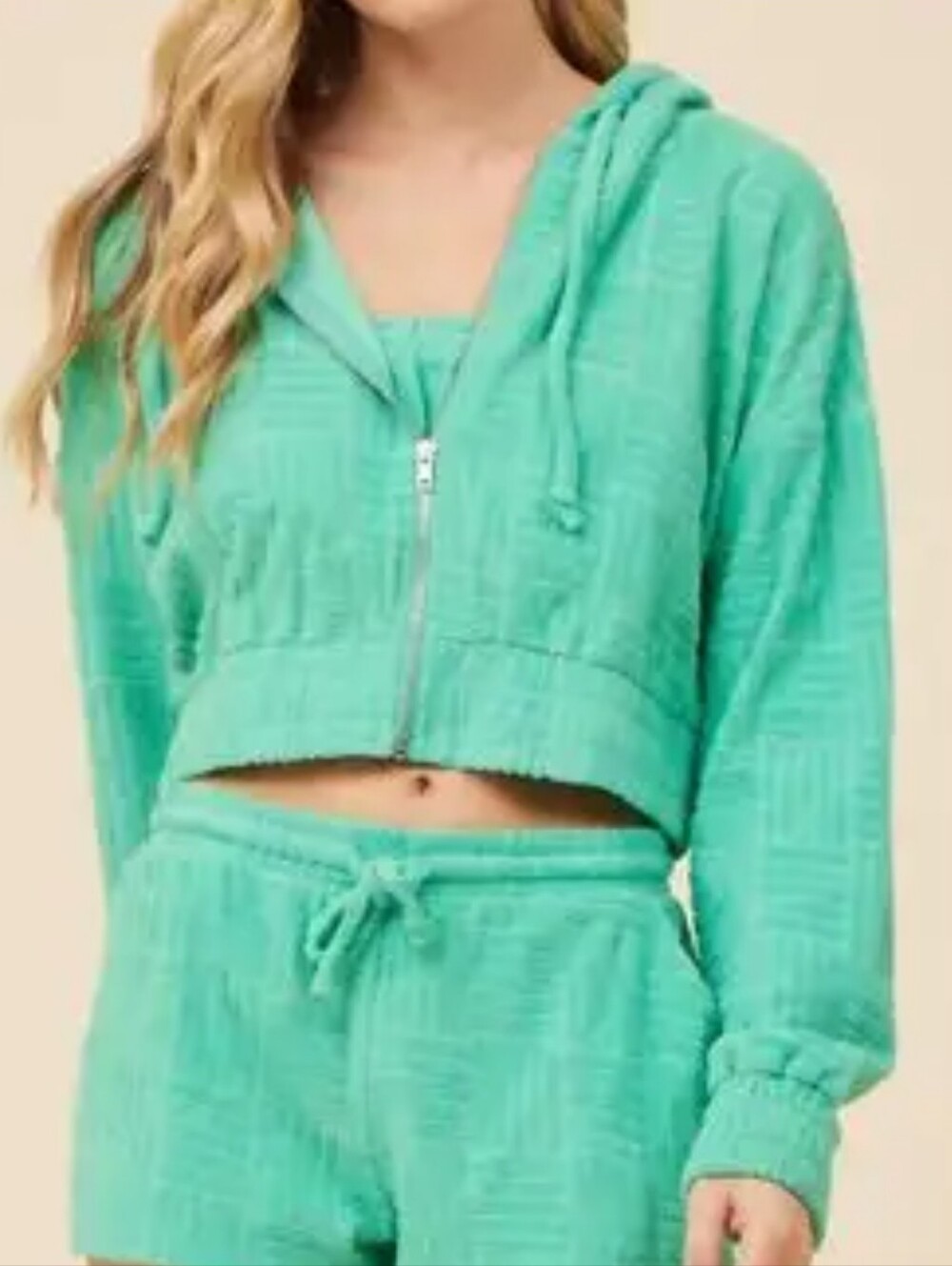Vintage Havana Surf Green Corded Terry Track Suit Size S